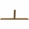 Ekena Millwork Portland Timber Gable Bracket, Western Red Cedar, 60"W x 27"H x 1 1/2"D x 3 1/2"F, 11/12 Pitch GBW060X27X0204POR00SWR - alternate 4